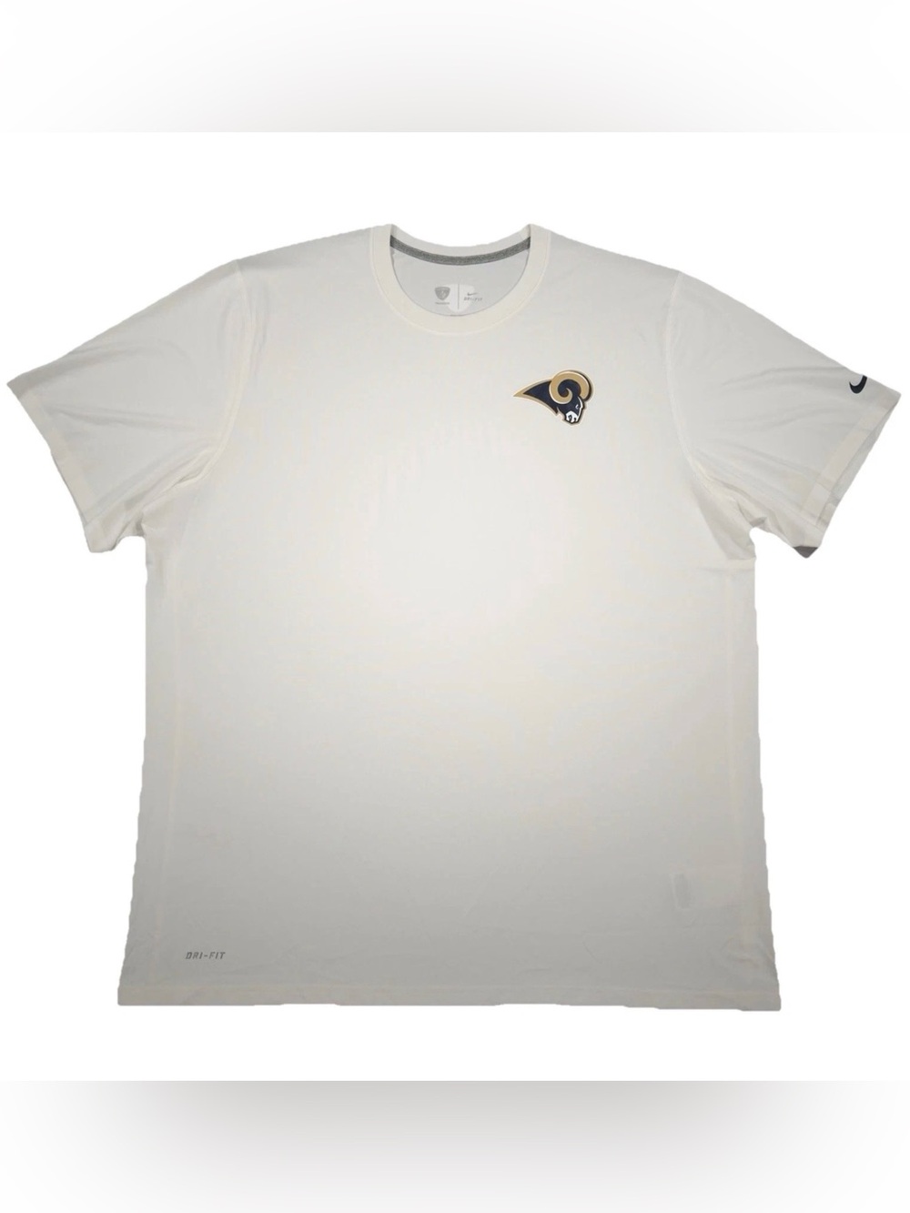 Nike NFL Los Angeles Rams Dri-Fit Training Shirt Men's XXL White LA Athletic Tee